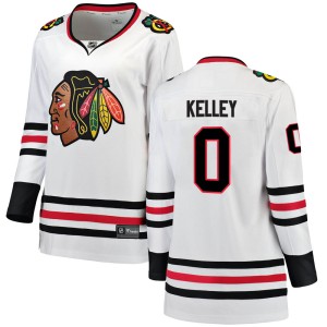 Women's Chicago Blackhawks Connor Kelley Fanatics Branded Breakaway Away Jersey - White