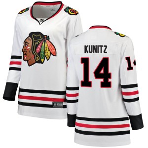 Women's Chicago Blackhawks Chris Kunitz Fanatics Branded Breakaway Away Jersey - White