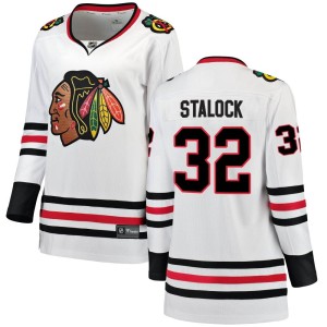 Women's Chicago Blackhawks Alex Stalock Fanatics Branded Breakaway Away Jersey - White