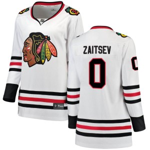 Women's Chicago Blackhawks Nikita Zaitsev Fanatics Branded Breakaway Away Jersey - White
