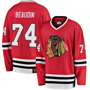 Youth Chicago Blackhawks Nicolas Beaudin Fanatics Branded Premier Breakaway Heritage Jersey - Red