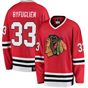 Youth Chicago Blackhawks Dustin Byfuglien Fanatics Branded Premier Breakaway Heritage Jersey - Red