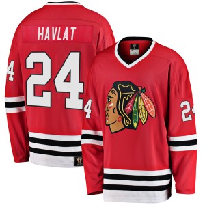 Youth Chicago Blackhawks Martin Havlat Fanatics Branded Premier Breakaway Heritage Jersey - Red