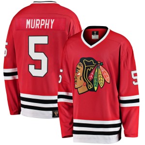 Youth Chicago Blackhawks Connor Murphy Fanatics Branded Premier Breakaway Heritage Jersey - Red