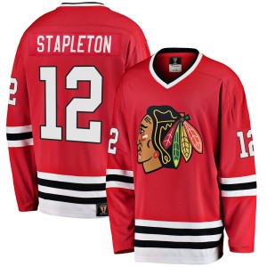 Youth Chicago Blackhawks Pat Stapleton Fanatics Branded Premier Breakaway Heritage Jersey - Red