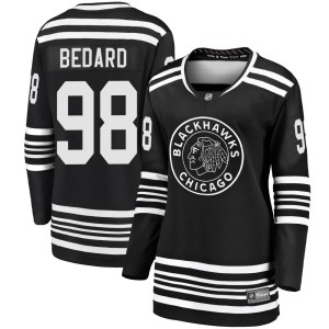 Women's Chicago Blackhawks Connor Bedard Fanatics Branded Premier Breakaway Alternate 2019/20 Jersey - Black
