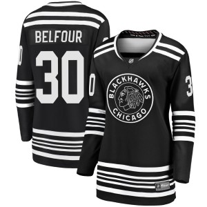 Women's Chicago Blackhawks ED Belfour Fanatics Branded Premier Breakaway Alternate 2019/20 Jersey - Black