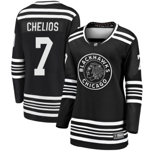 Women's Chicago Blackhawks Chris Chelios Fanatics Branded Premier Breakaway Alternate 2019/20 Jersey - Black