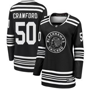 Women's Chicago Blackhawks Corey Crawford Fanatics Branded Premier Breakaway Alternate 2019/20 Jersey - Black