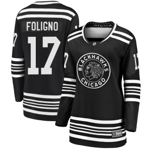 Women's Chicago Blackhawks Nick Foligno Fanatics Branded Premier Breakaway Alternate 2019/20 Jersey - Black