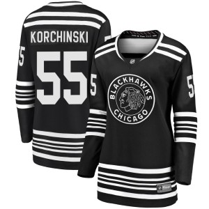 Women's Chicago Blackhawks Kevin Korchinski Fanatics Branded Premier Breakaway Alternate 2019/20 Jersey - Black