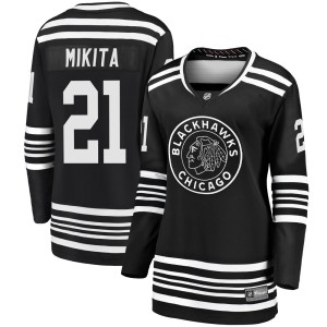 Women's Chicago Blackhawks Stan Mikita Fanatics Branded Premier Breakaway Alternate 2019/20 Jersey - Black