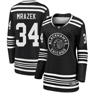 Women's Chicago Blackhawks Petr Mrazek Fanatics Branded Premier Breakaway Alternate 2019/20 Jersey - Black