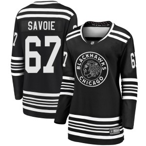 Women's Chicago Blackhawks Samuel Savoie Fanatics Branded Premier Breakaway Alternate 2019/20 Jersey - Black