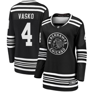 Women's Chicago Blackhawks Elmer Vasko Fanatics Branded Premier Breakaway Alternate 2019/20 Jersey - Black