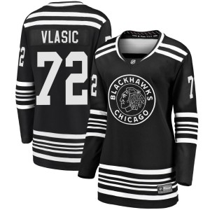 Women's Chicago Blackhawks Alex Vlasic Fanatics Branded Premier Breakaway Alternate 2019/20 Jersey - Black