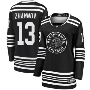 Women's Chicago Blackhawks Alex Zhamnov Fanatics Branded Premier Breakaway Alternate 2019/20 Jersey - Black