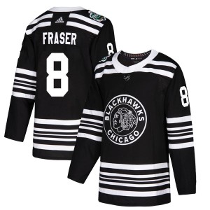 Youth Chicago Blackhawks Curt Fraser Adidas Authentic 2019 Winter Classic Jersey - Black