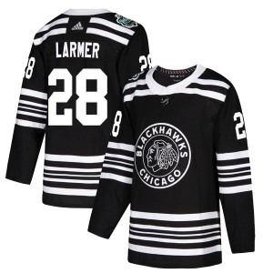 Youth Chicago Blackhawks Steve Larmer Adidas Authentic 2019 Winter Classic Jersey - Black