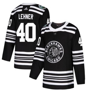 Youth Chicago Blackhawks Robin Lehner Adidas Authentic 2019 Winter Classic Jersey - Black