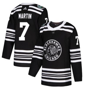 Youth Chicago Blackhawks Pit Martin Adidas Authentic 2019 Winter Classic Jersey - Black