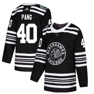 Youth Chicago Blackhawks Darren Pang Adidas Authentic 2019 Winter Classic Jersey - Black