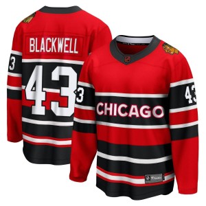 Men's Chicago Blackhawks Colin Blackwell Fanatics Branded Breakaway Red Special Edition 2.0 Jersey - Black