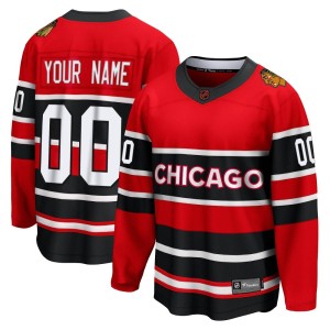 Men's Chicago Blackhawks Custom Fanatics Branded Breakaway Special Edition 2.0 Jersey - Red