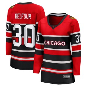 Women's Chicago Blackhawks ED Belfour Fanatics Branded Breakaway Special Edition 2.0 Jersey - Red