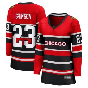 Women's Chicago Blackhawks Stu Grimson Fanatics Branded Breakaway Special Edition 2.0 Jersey - Red