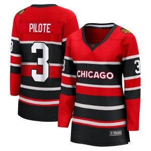 Women's Chicago Blackhawks Pierre Pilote Fanatics Branded Breakaway Special Edition 2.0 Jersey - Red