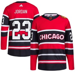 Youth Chicago Blackhawks Michael Jordan Adidas Authentic Reverse Retro 2.0 Jersey - Red