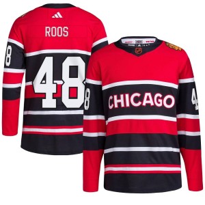 Youth Chicago Blackhawks Filip Roos Adidas Authentic Reverse Retro 2.0 Jersey - Red