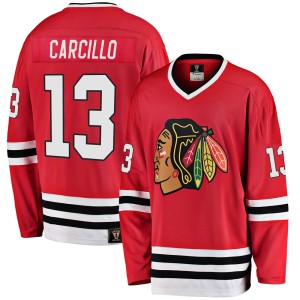 Men's Chicago Blackhawks Daniel Carcillo Fanatics Branded Premier Breakaway Heritage Jersey - Red
