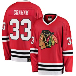 Men's Chicago Blackhawks Dirk Graham Fanatics Branded Premier Breakaway Heritage Jersey - Red