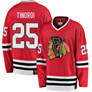 Men's Chicago Blackhawks Jarred Tinordi Fanatics Branded Premier Breakaway Heritage Jersey - Red
