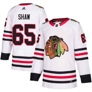 Men's Chicago Blackhawks Andrew Shaw Adidas Authentic Away Jersey - White