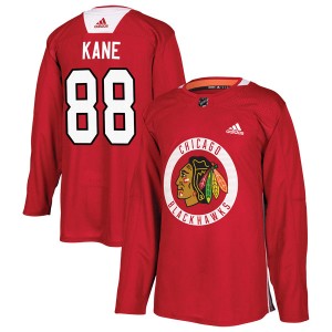 Youth Chicago Blackhawks Patrick Kane Adidas Authentic Home Practice Jersey - Red