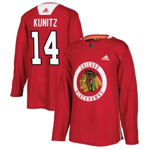 Youth Chicago Blackhawks Chris Kunitz Adidas Authentic Home Practice Jersey - Red