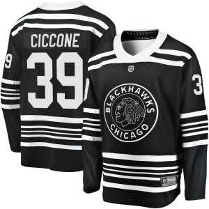Youth Chicago Blackhawks Enrico Ciccone Fanatics Branded Premier Breakaway Alternate 2019/20 Jersey - Black