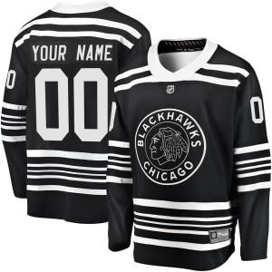 Youth Chicago Blackhawks Custom Fanatics Branded Premier Breakaway Alternate 2019/20 Jersey - Black