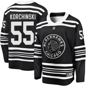 Youth Chicago Blackhawks Kevin Korchinski Fanatics Branded Premier Breakaway Alternate 2019/20 Jersey - Black