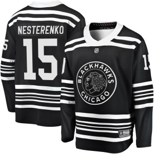 Youth Chicago Blackhawks Eric Nesterenko Fanatics Branded Premier Breakaway Alternate 2019/20 Jersey - Black