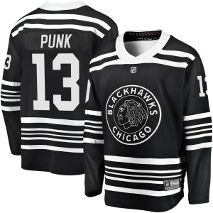 Youth Chicago Blackhawks CM Punk Fanatics Branded Premier Breakaway Alternate 2019/20 Jersey - Black