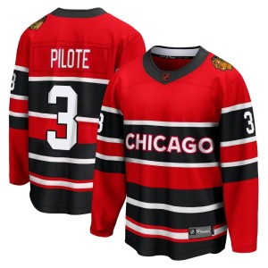 Youth Chicago Blackhawks Pierre Pilote Fanatics Branded Breakaway Special Edition 2.0 Jersey - Red