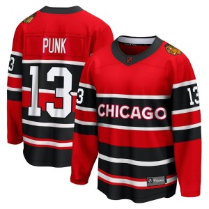 Youth Chicago Blackhawks CM Punk Fanatics Branded Breakaway Special Edition 2.0 Jersey - Red