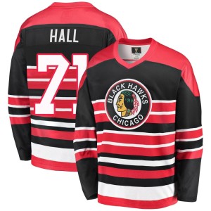 Men's Chicago Blackhawks Taylor Hall Fanatics Branded Premier Breakaway Heritage Jersey - Red/Black