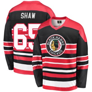 Men's Chicago Blackhawks Andrew Shaw Fanatics Branded Premier Breakaway Heritage Jersey - Red/Black
