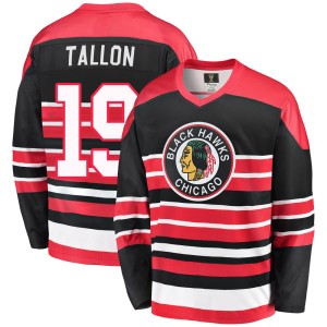 Men's Chicago Blackhawks Dale Tallon Fanatics Branded Premier Breakaway Heritage Jersey - Red/Black