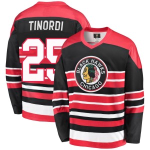 Men's Chicago Blackhawks Jarred Tinordi Fanatics Branded Premier Breakaway Heritage Jersey - Red/Black